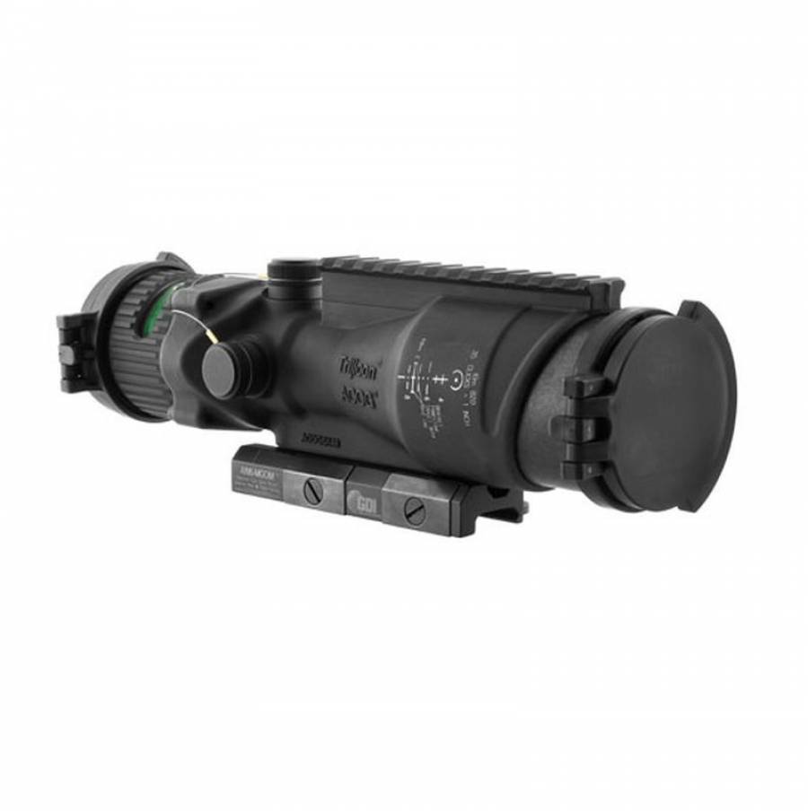 Trijicon Scope - 6x48 - ACOG Dual Illuminated Gree, The Trijicon 6x48 ACOG Scope is a Machine Gun Optic (MGO) designed specifically for the M240 weapon system. The MGO provides the shooter enhanced target identification and increased hit probability out to 1200 meters utilizing the Bullet Drop Compensator.

Specs:-
Magnification    6x
Objective Size    48mm
Bullet Drop Compensator    Yes
Weight    
44oz /w mount

Illumination Source    Fiber Optics & Tritium
Reticle Pattern    Dot w/ Target Reference System
Day Reticle Colour    Green
Night Reticle Colour    Green
Calibration    M2
Eye Relief    2.7in
Exit Pupil    8mm
Field of View    3.3º
Field of View @ 100 yards    17 ft.
Adjustment @ 100 yards    4 clicks/in
Housing Material    Forged Aluminum
 

Includes 

1 GDI Flattop Quick Release Mount
1 Brown Soft Case Pouch
1 Eyepiece Flip Cap
1 Objective Flip Cap with killFlash Anti-Reflection Device (TA97)
1 LENSPEN (TA56)
1 Lanyard Assembly for Adjuster Caps (TA107)
1 ACOG Manual
1 Warranty Card
Unlimited Lifetime Warranty