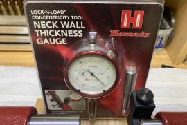 Hornady concentricity + case neck thickness guages, Barely used. Avalable individually or in combination. Hornady concentricity tool R2500 if bought on its own. Redding case neck guage R1100 if bought on its own (includes 2 x .30, 2 x 6.5 and .2 pilot stops). Hornady case neck wall thickness guage (never been used, includes all standard pilots) R1000 if bought on its own. Price for Hornady concentricity tool + Redding case neck guage or Hornady case neck wall thickness guage R3500.