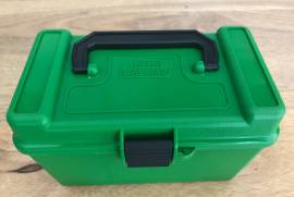 Ammo Box, I have 1 brand new MTM Deluxe H-50-RL ammo case suitable for:

H-50-RL
224 Clark, 240 Wby. Mag., 25-06 / 280 Rem., 257 Roberts, 270 Win., 30 Gibbs, 30- 06 Spr., 318 Westley Richards, 330 Win. Mag., 338-06 A-Square, 35 Whelen, 350 Legend, 400- 375 Belted Nitro Express, 6.5 Carcano, 6.5 x 257 Roberts, 6.5x52 Italian, 7x57 Mauser, 7x64 Brenneke, 7x72 Rimmed, 7.7 Jap, 7x58 Jap., 8x57J, 8mm-06, 9.3x57mm Mauser, 9.3 x 74, 410 Shotshells
 