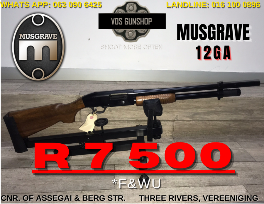 MUSGRAVE 12 GA SHOTGUN, R 7,500.00