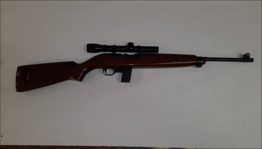 Erma Rifle, Erma .22LR
Semi-automatic rifle
In good condition
Scope included 
Extended magazine 