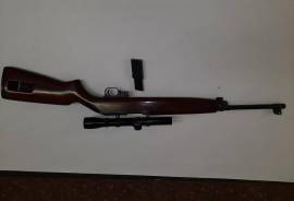 Erma Rifle, Erma .22LR
Semi-automatic rifle
In good condition
Scope included 
Extended magazine 