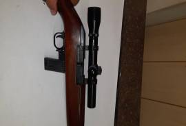 Erma Rifle, Erma .22LR
Semi-automatic rifle
In good condition
Scope included 
Extended magazine 