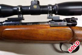 Beautiful Parker-Hale .308 Model Safari, with Lynx 4x32 Scope and Mauser action. Original stock replaced with 