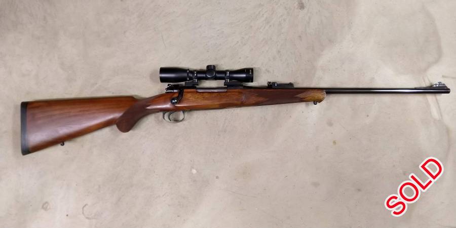 Beautiful Parker-Hale .308 Model Safari, with Lynx 4x32 Scope and Mauser action. Original stock replaced with 