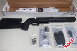 KRG Bravo Chassis (Black), KRG Bravo Chassis for Howa 1500 barrel (Short Action). Still in original packaging & yet to be fitted to its intended barrel & action.