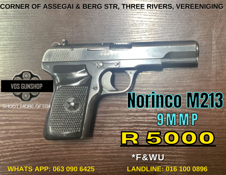 NORINCO M213 9mmP, DON'T MISS OUT ON THIS DEAL!!

FEEL FREE TO CALL, VISIT THE SHOP OR WHATS APP FOR ANY FURTHER ENQUIRIES