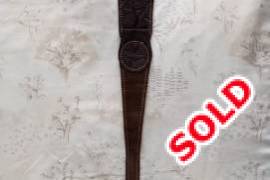 -----SOLD-----    Elephant Leather Rifle Sling, -----SOLD-----   New Elephant Leather Rifle Sling. R2200 in the shop now, so it is a bargain. Very soft and perfect width. Never used.