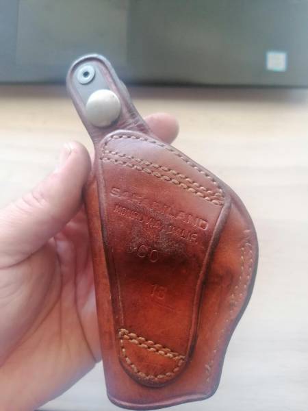 38 Special Leather Holster - Safariland, SAFARILAND Leather 38 Special holster, price R300. Whatsapp 081 3733 842