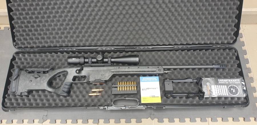 Steyr Mannlicher SSG Carbon 308 win, Has only been used to site in scope at 50 and 100m. Vortex Viper PST 5-25 x 50 scope, Tier One ring set, 10 round mag and rifle case.