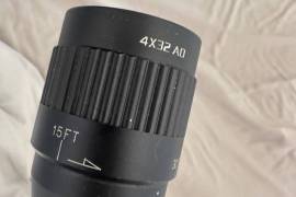 Nikko Stirling 4x32 AO mountmaster, close focus of 15ft-Infinity
mill-dot reticle