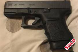 Glock 30 gen 3, Im selling a glock 30 gen 3 with 5 magazines a fobus holster and a mag holster it has a 2kg disconector and a extended slide stop very clean condition