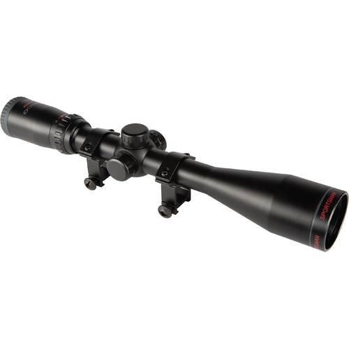 TASCO SPORTSMAN 3-9X50 SCOPE, Tasco built the 3-9x50 Sportsman Riflescope with a low magnification range for mid-range use, with a large anti-reflection fully coated 50mm objective that extends its usability from the pre-dawn hours through past dusk.