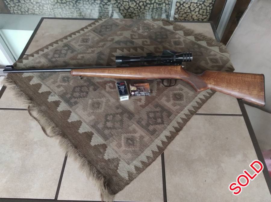 Krico .22LR, This Krico .22LR, 1954 vintage. Perfect used condition with very nice Japanese scope. Very accurate. R2500