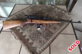 Krico .22LR, This Krico .22LR, 1954 vintage. Perfect used condition with very nice Japanese scope. Very accurate. R2500