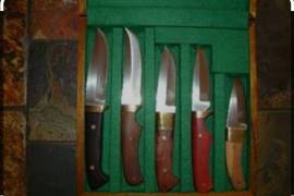 rare 500-limited edition original S. Mackrill set, Rare 500-limited edition original S. Mackrill custom made African Big Five boxed hunting knife set is a spectacular find and consists of five specialised hunting knives, Brand New, contact for more inf0 063 003 3246

