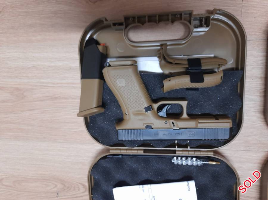 For sale, Glock 17 Gen5
Brand new unfired
FR(French army edition)
Contact Riaan for more info.
