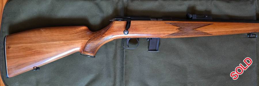 Krico .22 LR, Krico .22LR in very good condition, rifle has a semi bull barrel, these rifles are sought after and has a reputation for being extremely accurate.
Firearm can be viewed in Pta East