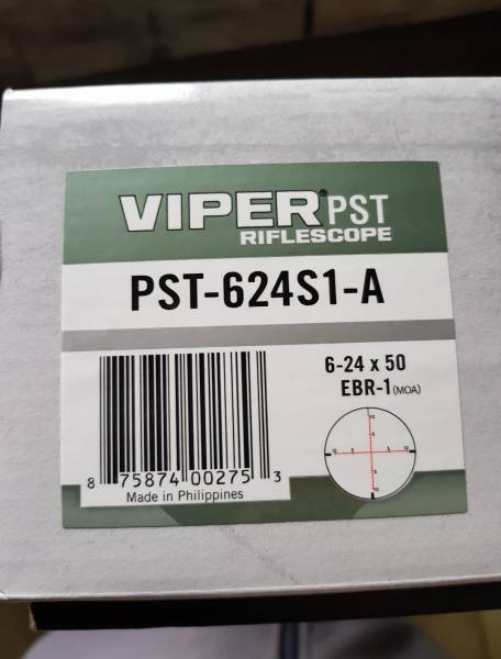 Vortex Viper PST gen1 6-24x50 EBR - MOA1 for sale., Vortex Viper PST Gen1 EBR MOA1 for sale. The scope is still brand new and never fiited to any rifle. 