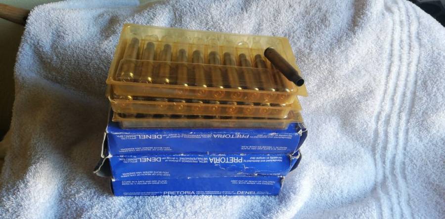 Brass cases, 91 (7x64 cal) once fired PMP Pro-am. Phone Wessel