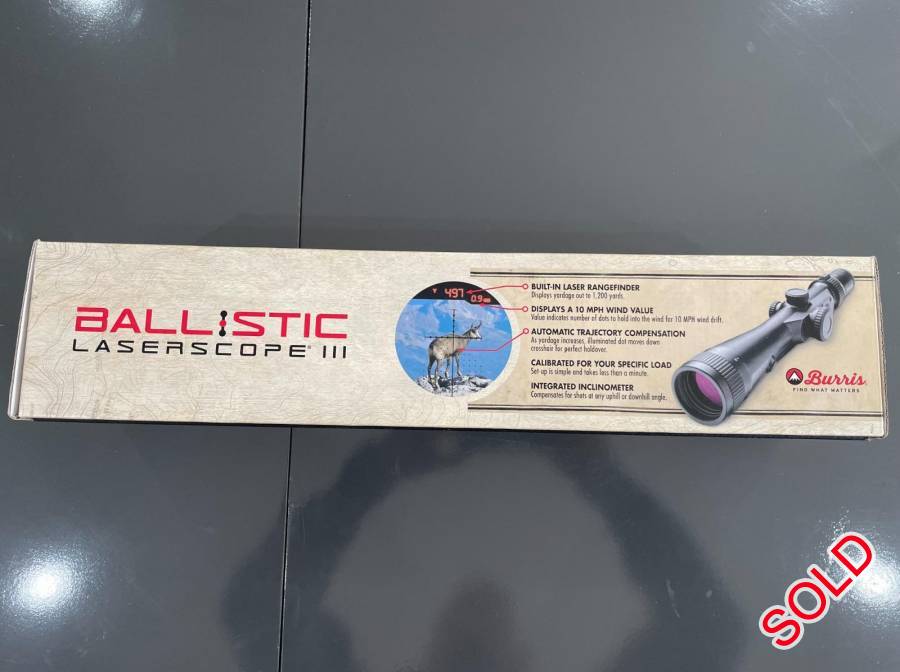 BURRIS BALLISTIC III 416X50 LASER SCOPE, The Eliminator® III