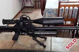 Fx Impact x mk2, Fx impact mk2 .22 in excellent condition. 700mm superior liner with huma regulator,  fx moderator and 28 round magazine. Shooting moa with jsb knockout slugs at 970fps. Scope and bipod NOT included. Whatsapp at 0793536838