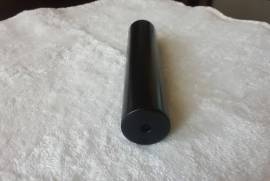 PCP Airgun Silencers , Suppressor for PCP .177 or .22 cal. or rimfire. ½ inch UNF thread.32 mm in diameter 150mm long Super light 150grams full aluminium construction 3 air chambers with sound deadening super noise reduction. Anodised Matt black or check for other colour availability on anodising .