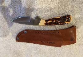 Bear & Son Invincible Skinning Knife, Brand new in sheath.  Never used.  Part of a knife collection.