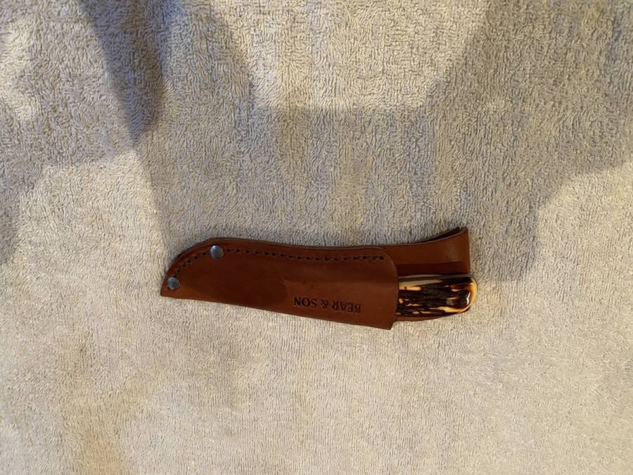 Bear & Son Invincible Skinning Knife, Brand new in sheath.  Never used.  Part of a knife collection.