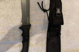 Survival Knife, Schrade Survival Knife brand new in sheath.  Never used.  Part of knife collection.