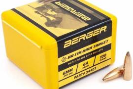 Berger 6mm 64gr Bullets, BERGER 6MM 64 GR BR COLUMN TARGET
R410 per pack of 100
