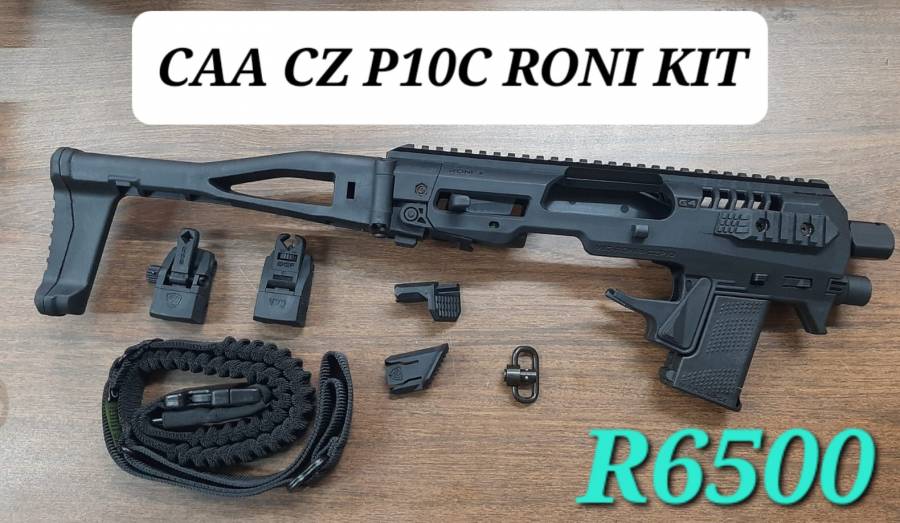 CAA MICRO G4 RONI KIT - CZ P10, CRAZY PROMO!!!

Kit Includes:
- CAA POP UP SIGHTS (SET)
- 2 X THUMB REST
- QD SWIVEL + BUNGEE SLING

Nationwide Courier!