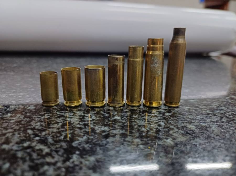 Cases for sale Brass for sale , I have a selection of diffrent cases from years of sports shooting. Some once fired, some reloaded  

9 mmP
40 S&W
45 ACP
38 Special 
300 Black Out 
223
762 by 39