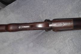 Wilkinson SxS double barrel 1850's Shotgun, Beautiful family heirloom from the 1850's. Date Manufactured: 1850's.
Needs some TLC. Sadly it was deactivated in 1999 due to gun laws at the time.
Wilkinson SxS 12G double barrel, double hammer, and trigger shotgun.