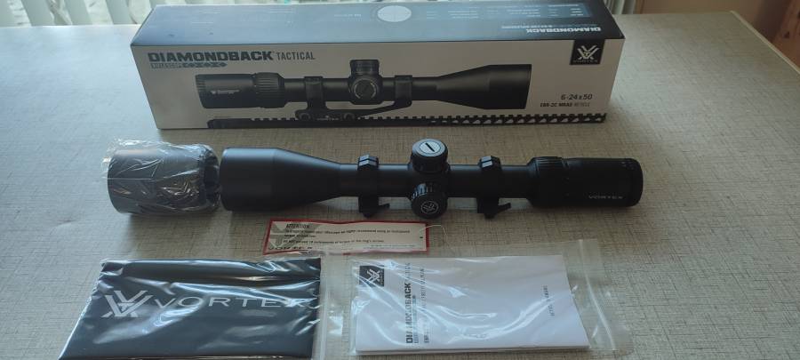 Vortex Diamondback Tactical, Vortex Diamondback Tactical in as new condition, been on my 308 for about 100 rounds. Selling with Warne quick release rings. FFP MRAD scope with EBR-2C reticle.