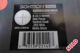 .260 Savage LRP with Sightron S3 8-32x56 MOA-2, .260 Savage LRP with Sightron S3 8-32x56 MOA-2 Reticle
The Ultimate Extreme Range Shooting Package
Cut for silencer with cap
Picatinny rail and rings
GRS Stock
Bipod
Cases and Dies incl
Replacement value +/-R50k
 