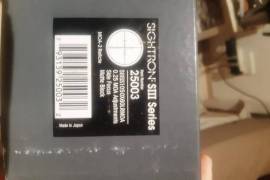 Sightron  s111 series moa 2 reticle, Sightron s111   10-50x60 2moa reticle .Excellent rifle scope. Comes with 30mm lynx rings.