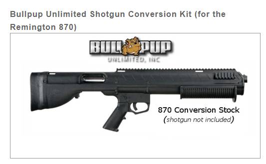 bullpup shotgun conversion kit