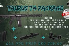 TAURUS T4 556 NATO/ .223 REM. PACKAGE , R 36,950.00
