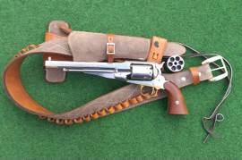 Remington Pieta S/Steel Mod1858 Black Powder.44cal, (No license needed) Comes with spare Cylinder and Clint Eastwood, The Good, the Bad and the Ugly leather holster, hand sticthed  in Mexico. Gerhard 078 777 777 5 Mossel Bay
