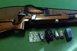 CZ200 Target rifle , CZ200 Target rifle. Very good condition.
Rifle bag and accessories. Rifle was used for school target shooting. Very accurate little rifle.
R9000.00 
0828152958