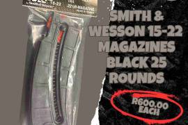 Smith & Wesson 15-22 25 Round Magazine Black, For any further information, please feel free to contact us on WhatsApp for any further information at:
063 090 6425
078 963 1664
083 965 9505
www.vosgunshop.co.za


We offer an Indoor Range, Accredited Training, Regulation 21, Motivations (Company/ Personal/ Dedicated Sport & Hunting/ Occasional Sport & Hunting) and a fully stocked Gun Shop.


We can assist with all of your firearm and security related needs.
 