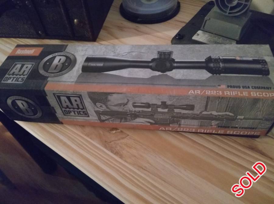 Bushnell AR 3-12x40 + Mount, Brand new in box, unwanted gift. Bushnell AR scope and Rudolph mount.