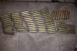 8 x 57 brass casings x 100, Brass Casings unprimed
8 x 57 S & B x 69
8mm Mauser x 18
8 x 57 unknown x 14
Post net cost for buyers account R100