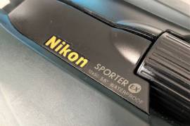 Nikon Sporter EX 10x50 binocular Roof  Water proof, Powerful binoculars with 10x magnification and 50mm diameter front lens. This binocular combines very good optical quality and robustness and is therefore ideal for activities such as trekking and nature observation. The compact and lightweight housing is nitrogen-filled and therefore fog-free. A rubber coating ensures easy handling. Multi-layer coated lenses ensure a bright and brilliant image, the design with large exit pupil distance ensures a sharp field of view and comfortable viewing through binoculars for spectacle wearers. Waterproof (up to 10min at 1m depth). 98m field of view at 1,000m.