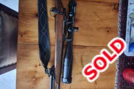 Brno 7x57, Very good condition Brno 7 x57. Sold with everything on foto except scope bi pods and scope rings. Die set cases and some ammo incl. 
Joe 0828495121