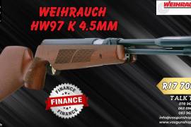 Weihrauch HW97K, For any further information, please feel free to contact us on WhatsApp.
063 090 6425
078 963 1664
083 965 9505
www.vosgunshop.co.za

We offer an Indoor Range, Accredited Training, Regulation 21, Motivations (Company/ Personal/ Dedicated Sport & Hunting/ Occasional Sport & Hunting) and a fully stocked Gun Shop.

We can assist with all of your firearm and security related needs.
 