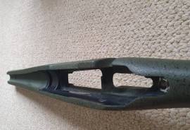 Fiberglass rifle stock for CZ 550 Lux, Monte Carlo style custom R/H fiberglass stock for CZ550 Lux standard action. Glass bedded. Olive green with black spots. Pachmayr recoil pad. Hardly used and looks brand new. No cracks, dents or scrape marks on stock. 