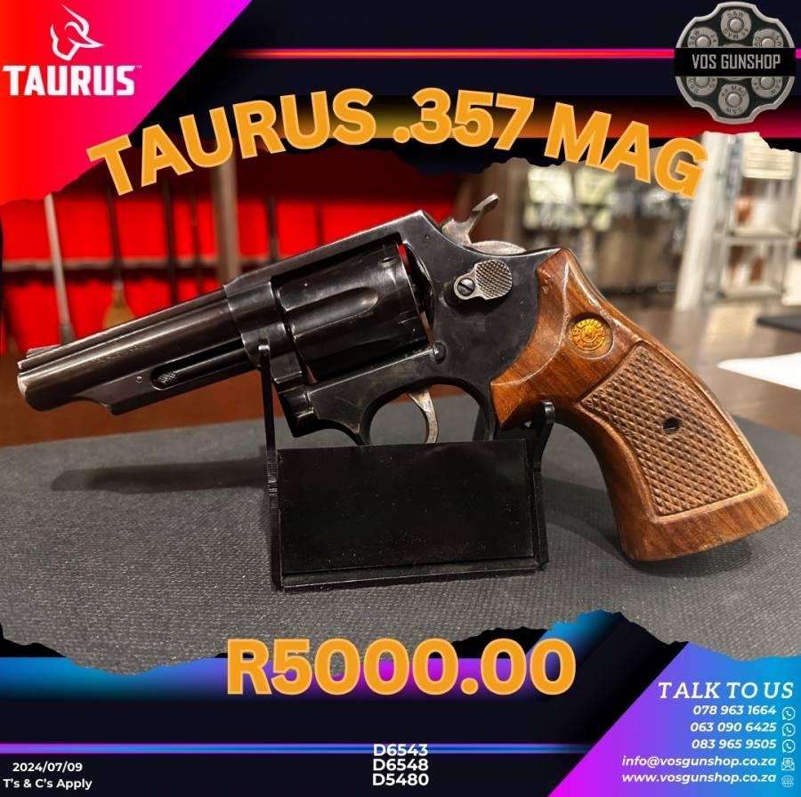 Revolvers, Revolvers, Taurus .357 Mag, R 5,000.00, Taurus, .357 Mag, Good, South Africa, Gauteng, Three Rivers