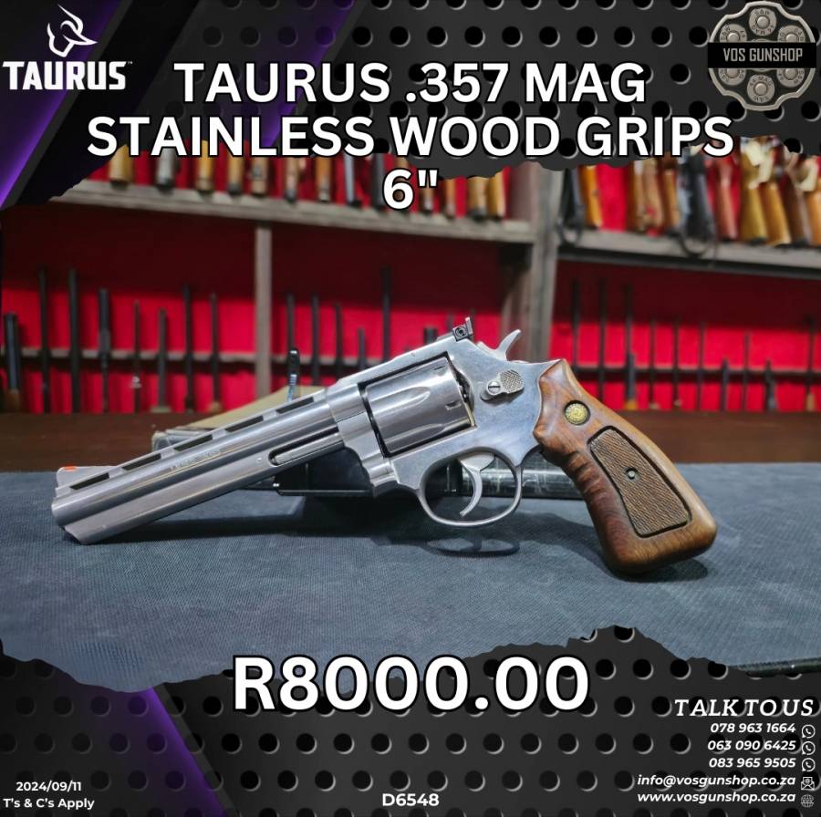 Revolvers, Revolvers, Taurus .357 Mag Stainless Steel, R 8,000.00, Taurus, .357 Mag, Good, South Africa, Gauteng, Three Rivers